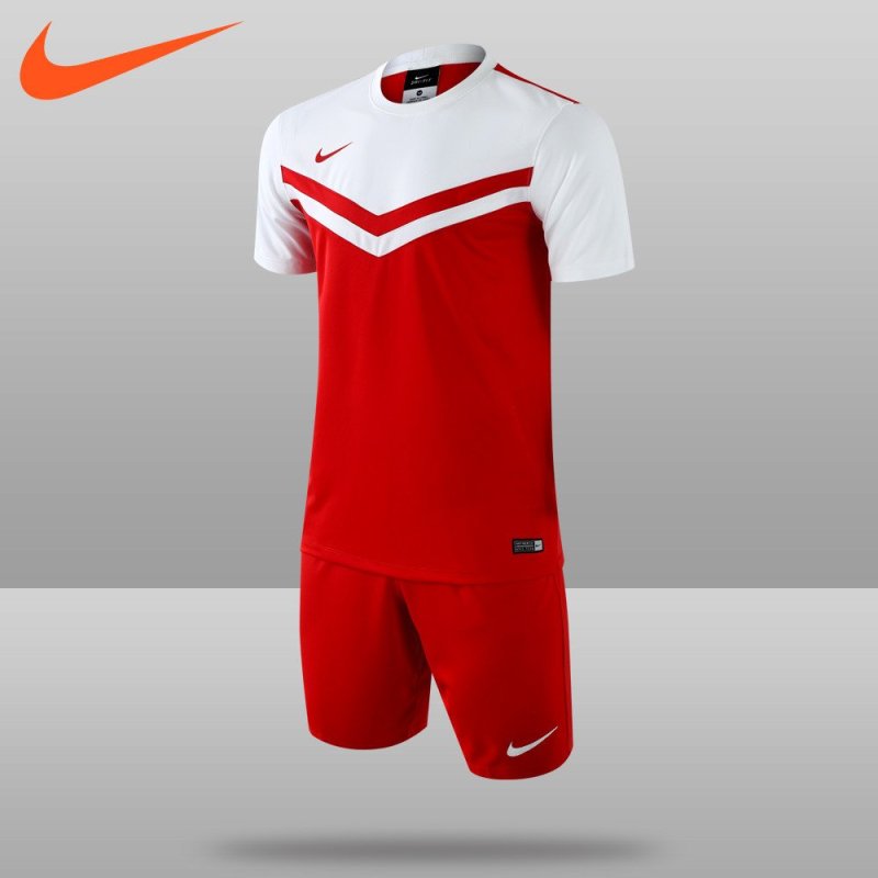 耐克足球服套装男款足球训练服队服比赛服专柜正品NIKE足球衣定制 M 红白