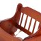 萌小孩宝宝餐椅儿童餐椅实木婴儿餐椅儿童餐桌椅可折叠便携式座椅宝宝餐椅 象牙白+塑料餐盘