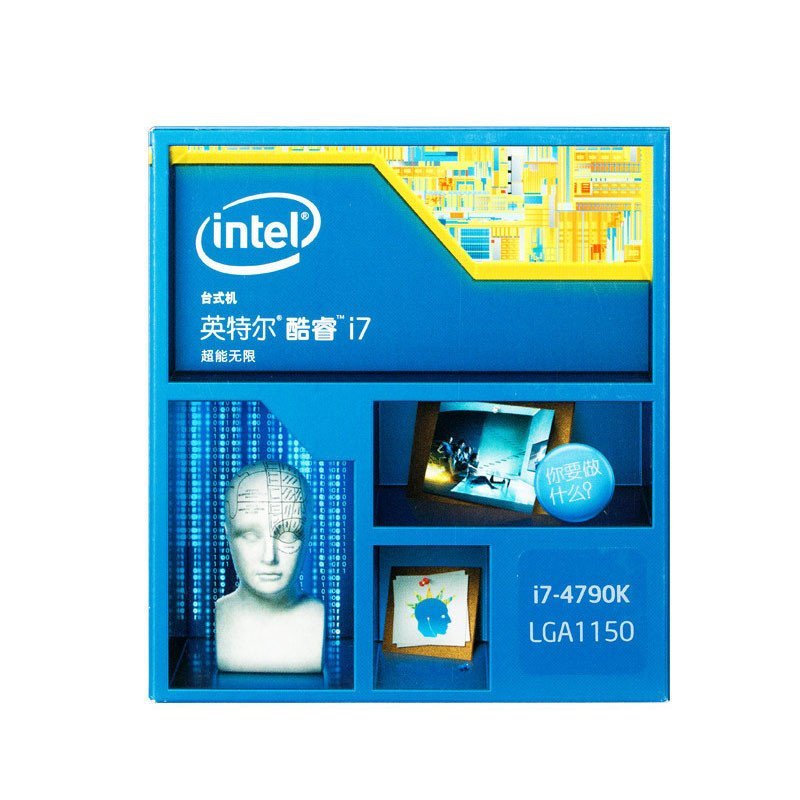 英特尔（Intel）酷睿四核 i7-4790K 1150接口 4GHz 盒装CPU处理器