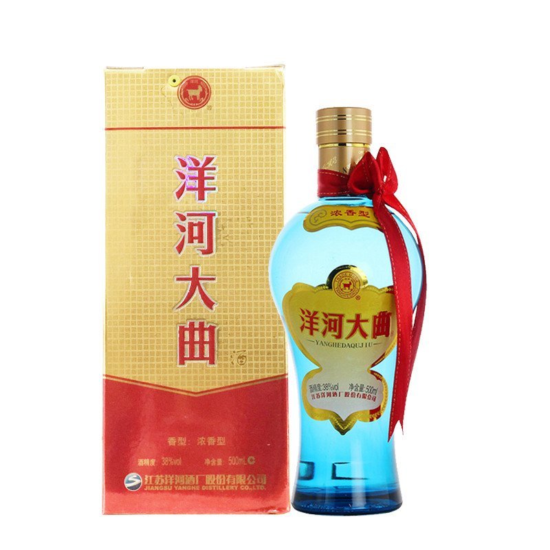 洋河 洋河大曲38度浓香型 500ml 单瓶
