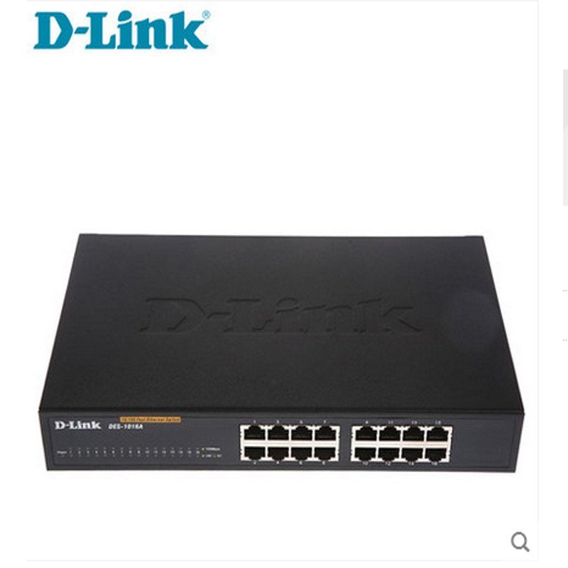 友讯（D-Link）DES-1016A 16口百兆非网管交换机 桌面式（带机架配件）