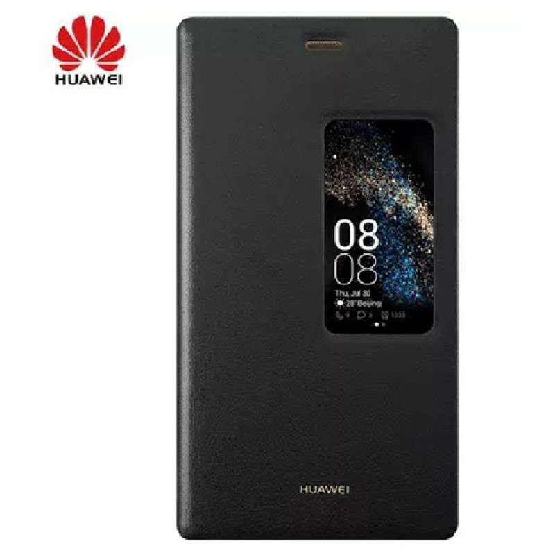 华为(HUAWEI)Mate 40/Mate 40E原装智能视窗保护套手机壳智能翻盖休眠视窗皮套 高档商务防摔全包手机套 mate40/40E玄岩黑