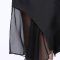 ZARA KARA女装2016新款 包臀裙子夏半身裙中长款不规则网纱雪纺半裙a字裙 XXL 黑色