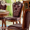 拉菲伯爵 美式家具 英伦美式乡村地中海餐椅 韩式实木餐椅 NY001 小美式无扶手餐椅（两把一包）