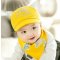 贝迪牛+新生儿胎帽婴儿帽 男女宝宝帽三角巾套装 均码（0-12个月） 红色小狐狸两件套