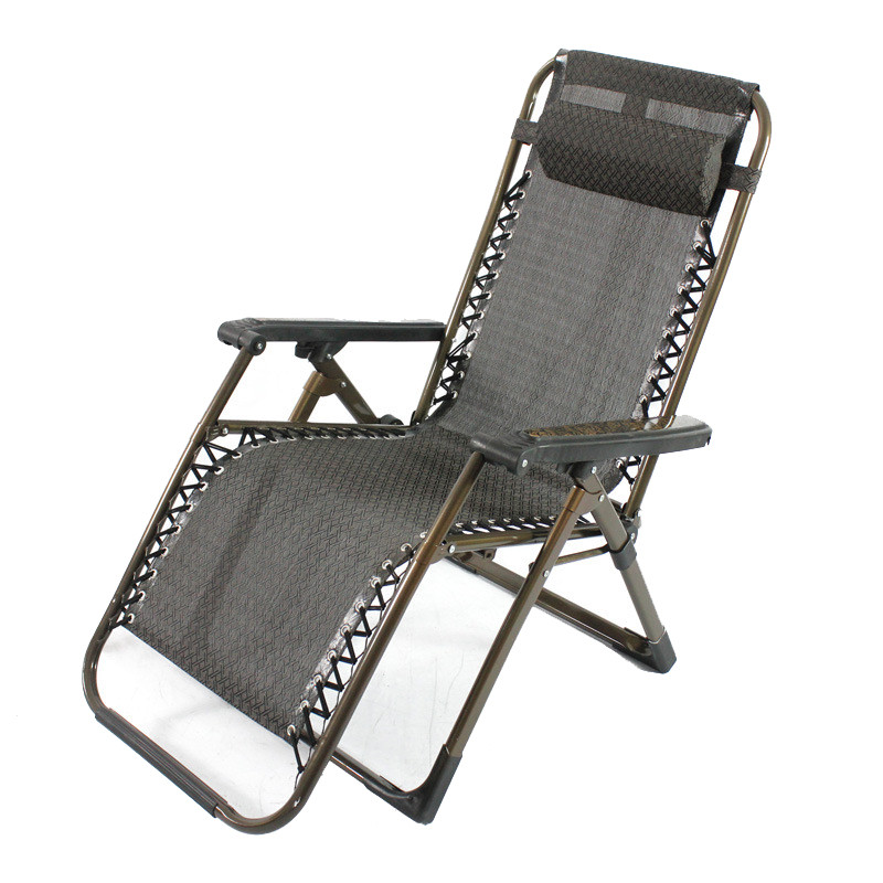 户外休闲折叠椅子 40mm圆管休闲椅 折叠躺椅子 青田躺椅, 方管t字形