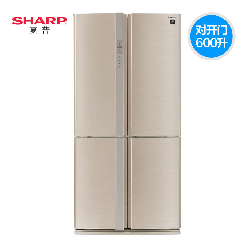 Sharp/夏普 SJ-FL79V-SL双开门式电冰箱600L二级能效风冷无霜