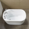 艾戈恋家卫浴 中小户型独立式浴缸 浴室压克力成人浴盆812-X