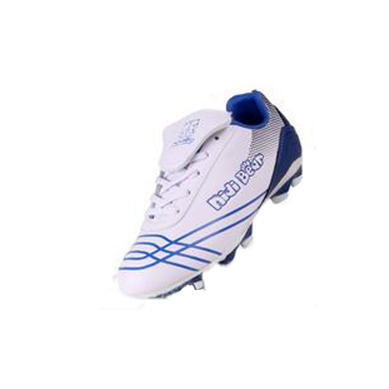 欧伦萨 户外运动儿童足球鞋训练鞋耐磨 透气 防滑 32-38 白/蓝 33