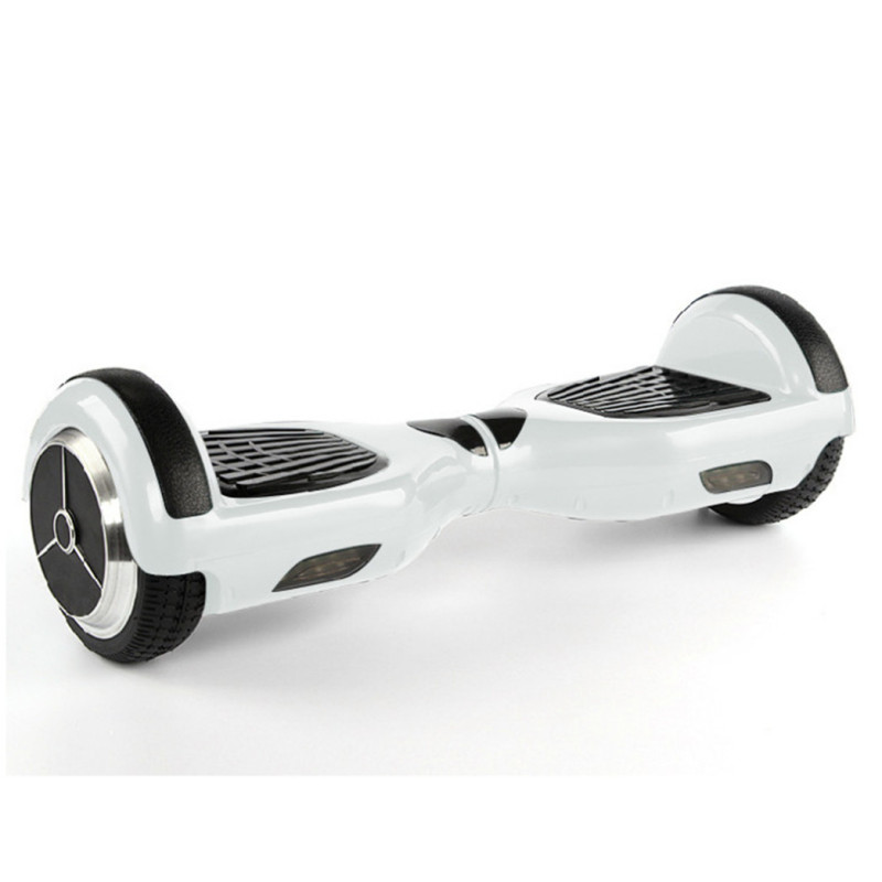 6.5英寸电动扭扭车智能平衡车双轮两轮代步蓝牙音乐遥控成人儿童通用 白色/不带蓝牙/不送赠品