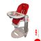 Peg Perego Tatamia儿童餐椅原装进口婴儿摇篮椅多功能躺椅宝宝摇椅 草莓红 16款玫红色现货