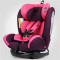 REEBABY汽车儿童安全座椅ISOFIX 0-12岁婴儿宝宝新生儿可躺 红色