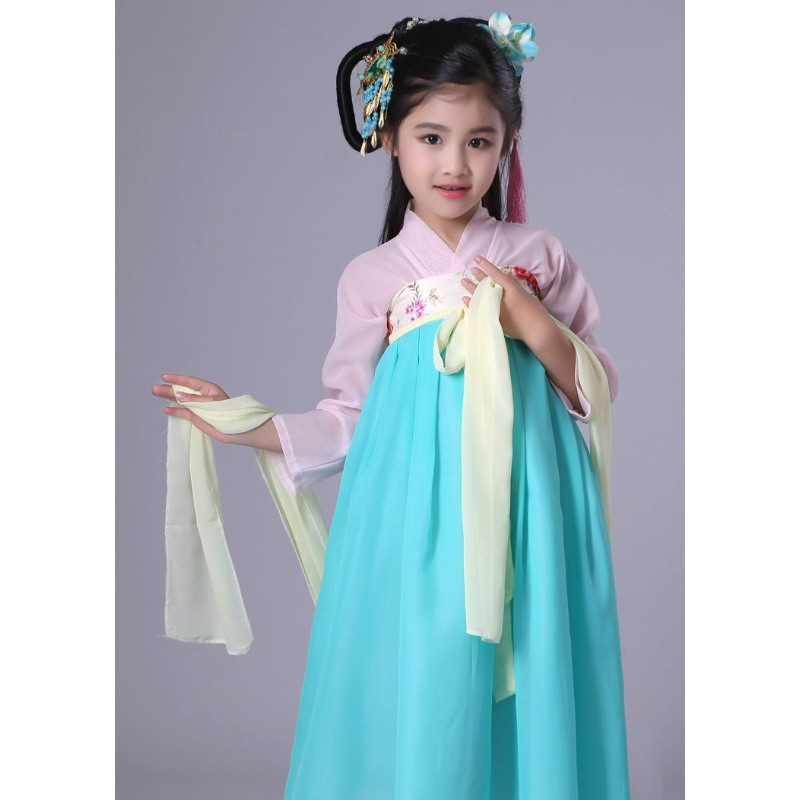 艾凝雪古装服装儿童襦裙仙女装女童汉服齐胸襦