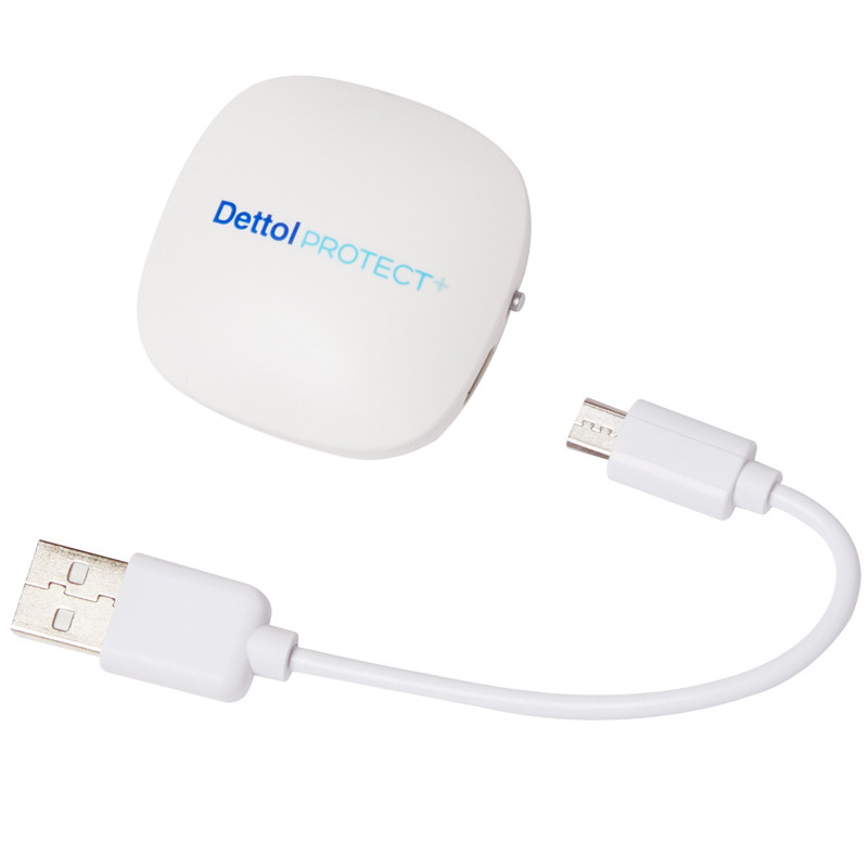 滴露(Dettol) protect+微型通风器 口罩风扇 USB充电 透气干爽(与滴露智慧型口罩配套使用)