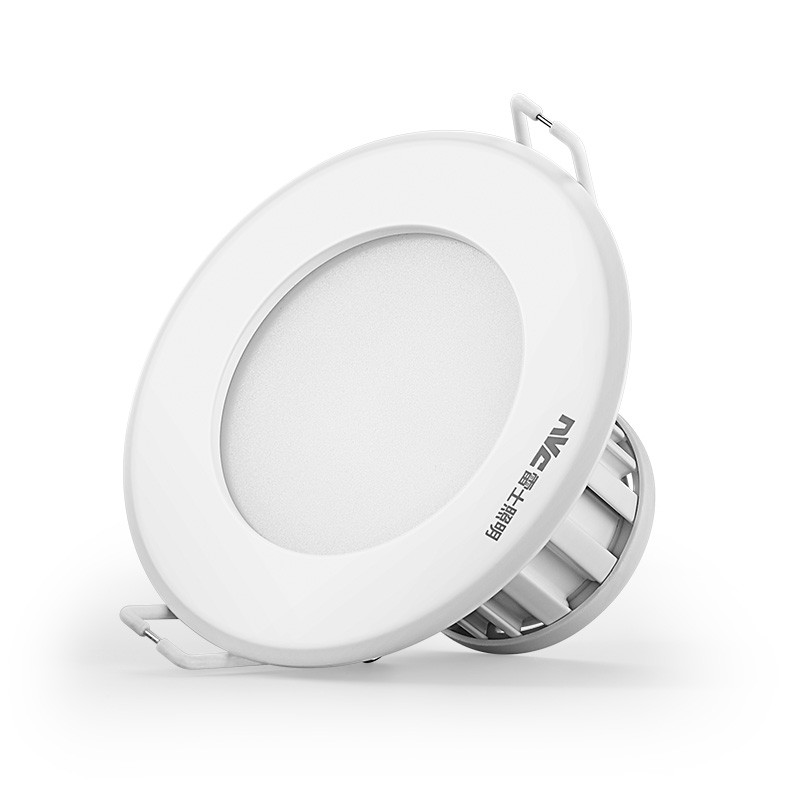雷士（NVC）LED筒灯 E-NLED9525A 【铝材】4瓦/漆白/暖白光/开孔7.5-8.5cm