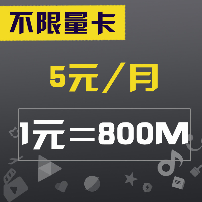 中国联通日租卡天神卡手机卡号码卡1元800M3元全国无限流量上网卡