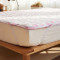 席梦思保护垫床垫1.5m床 磨毛布床褥子双人1.8m床 可机洗四角绑带 橙色花纹 1.8*2.0m
