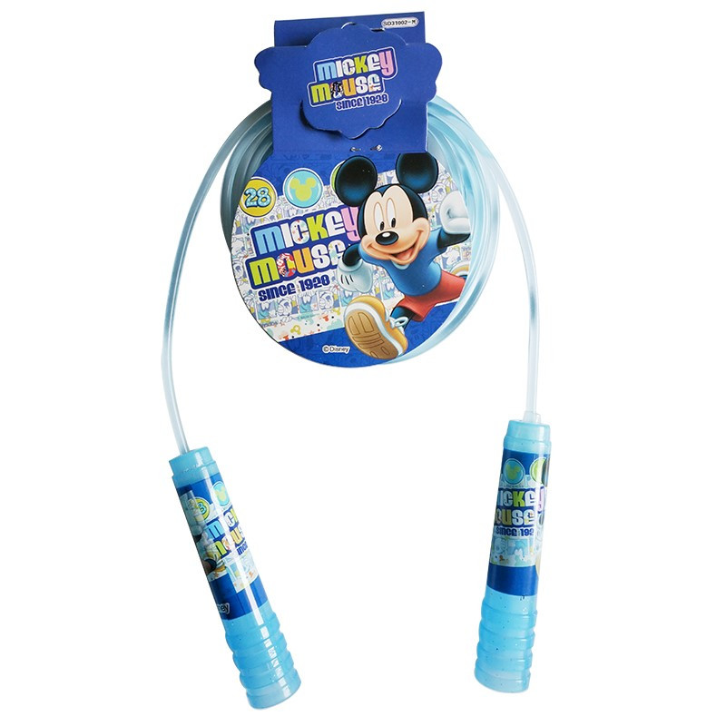 迪士尼透明实心安全跳绳儿童专用跳绳SD31002 蓝色米奇
