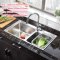 ARROW箭牌卫浴厨用不锈钢一体拉丝洗碗槽双槽水槽AE55224系列 AEHS794402F