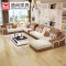 曲尚（Qushang）沙发 布艺沙发 客厅家具 简约现代沙发 豪华版七件套+送茶几