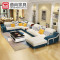 曲尚（Qushang）沙发 布艺沙发 客厅家具 简约现代沙发 豪华升级版三件套+送茶几+送电视柜