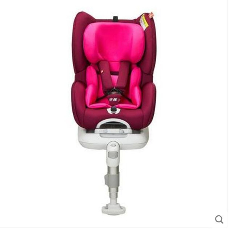 gb好孩子CS868 高速儿童安全座椅婴儿安全车载座椅 0-4岁 GBES吸能 玫红四小星