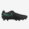 NIKE/耐克 Mens Nike Tiempo Genio Leather II (AG-Pro)足球鞋 45码 黑色/蓝绿色