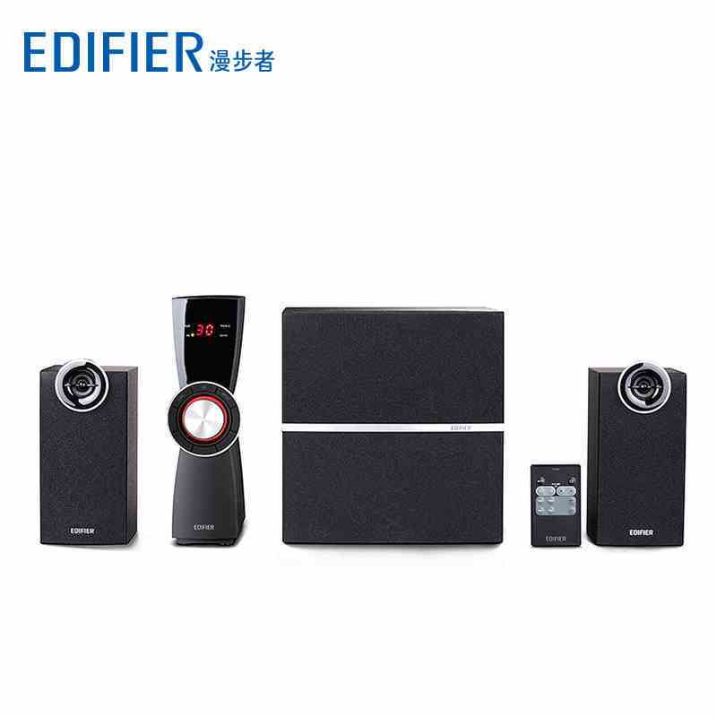 Edifier/漫步者C2X 2.1声道 电脑有源音响 外置功放 全木质音箱 黑