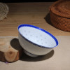 LICHEN 景德镇青花玲珑陶瓷碗 釉中彩陶瓷器饭碗 牡丹花 5英寸饭碗1个 微波炉适用