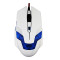 吉选(GESOBYTE) XM100有线游戏鼠标鼠标 白色 6D LOL CF 呼吸灯 USB接口 白色