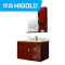 HIGOLD/悍高 橡木浴室柜组合 80cm（主柜+大理石台面+镜柜） 薇芙系列