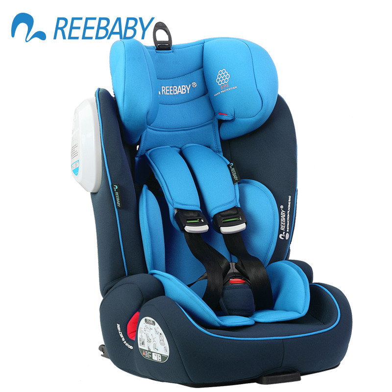 瑞贝乐（REEBABY）汽车儿童安全座椅 AUGUS 968款 9个月-12岁 ISOFIX硬接口 蓝色