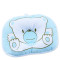 婴儿枕头0-6个月宝宝定型枕防纠正偏头新生儿童纯棉透气卡通枕头用品四季 蓝色定型枕
