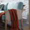 龙森家具 北欧实木布艺沙发 白蜡木沙发客厅沙发组合北欧风 三人位浅胡桃色