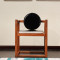 龙森家具 新中式红木刺猬紫檀书椅餐椅休闲椅富贵祥云椅休闲椅 休闲椅