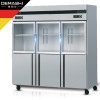 德玛仕(DEMASHI) 商用冰柜 立式冰箱 六门上玻璃展示柜（上冷藏下冷冻） 全冷藏冰柜