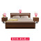 木帆家居(MUFAN-HOME) 床头柜 实木床头柜 床头储物柜 卧室家具 胡桃色