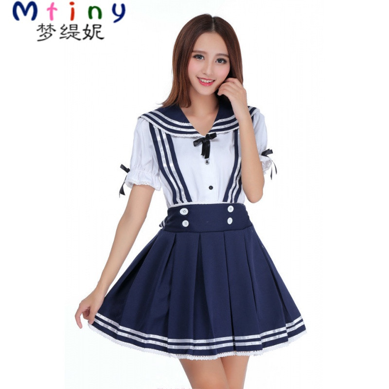 Mtiny超萌女学生装灵魂服cos动漫服校服班服日lol守卫漫画水手图片