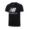 New Balance/NB男装短袖T恤2018新款运动休闲针织运动服AMT73587 黑色 XXL