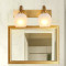 阿库琉斯欧式镜前灯全铜壁灯卧室美式铜灯复古卧室客厅餐厅卫生间墙壁灯具9072 三头