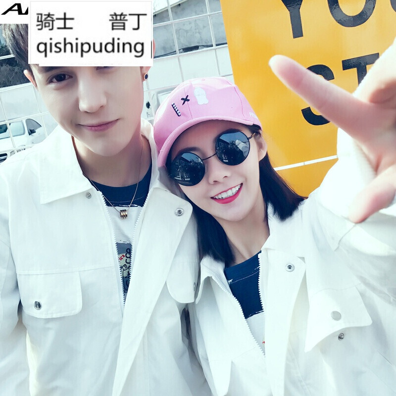 骑士普丁快手网络红人情侣装外套春季韩版20