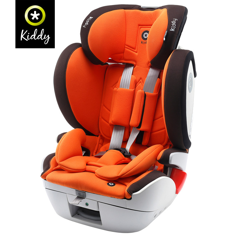 德国Kiddy奇蒂全能者fix儿童宝宝安全座椅车载座椅9个月-12岁 isofix接口 橘橙色