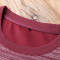 裂帛2017秋装新款圆领刺绣罗纹长袖裙子休闲针织连衣裙女51170500 M 紫红
