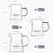 KAMJOVE/金灶 公道杯 大号加厚耐热玻璃茶漏泡茶器公杯茶具配件 GO-31(350ML)