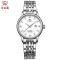 天王表(TIANWANG)手表 昆仑系列商务钢带女士机械表时尚潮流女表LS5876 白色