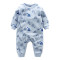 爬爬酷（papacool）新生婴儿连体衣爬衣动物字母系列婴儿衣服秋季新品童装 蓝色汽车满印 73cm