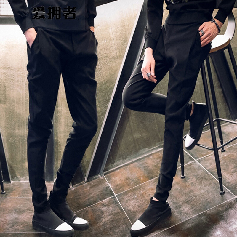 爱拥者社会小伙裤子男发型师哈伦裤男春季韩版