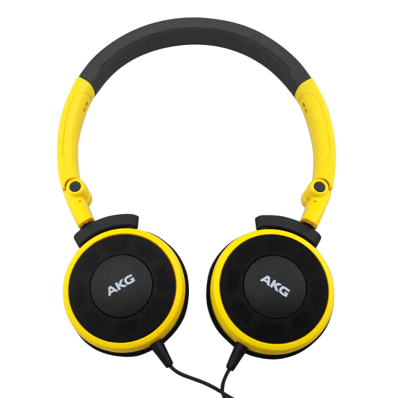 爱科技（AKG）Y30 便携式头戴式耳机 立体声手机通话耳机 重低音音乐耳机 - 黄色