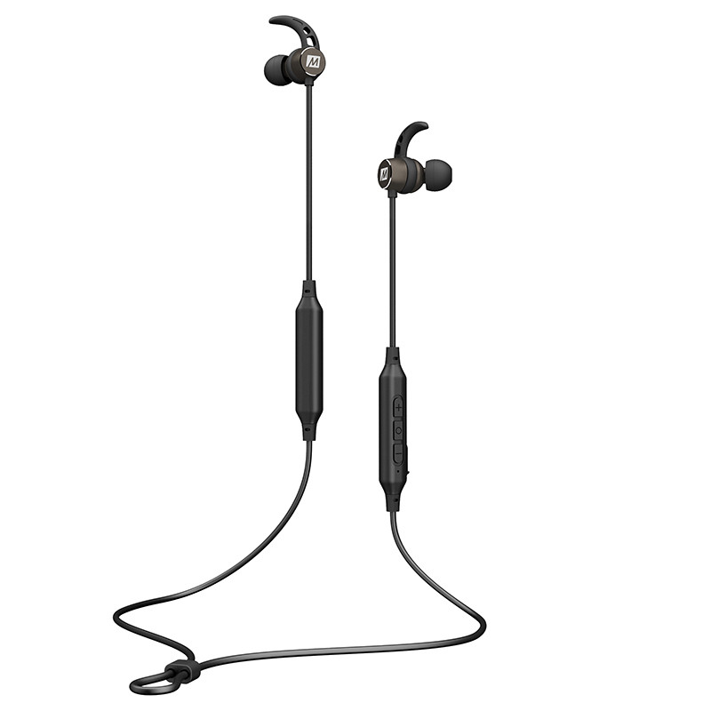 MEEaudio X5无线耳机入耳式运动蓝牙耳机跑步自营手机线控带麦磁吸重低音耳塞小米华为苹果通用防水 黑色
