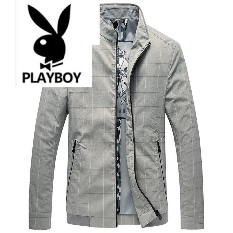 花花公子春季新款男外套韩版青少年商务休闲夹